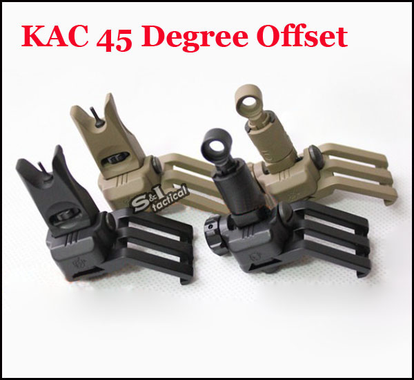 KAC 45 Degree Offset Rail Mounted Micro Folding Sights